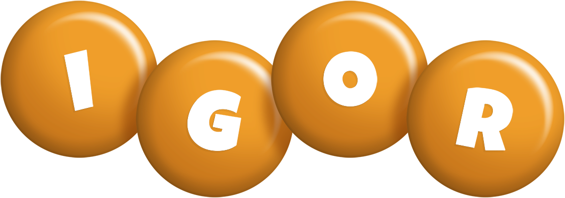 Igor candy-orange logo