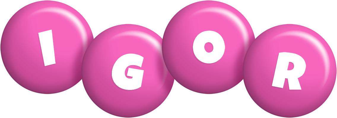 Igor candy-pink logo