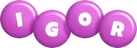 Igor candy-purple logo