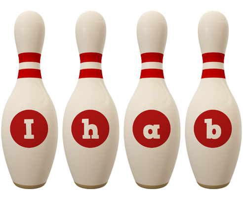Ihab bowling-pin logo