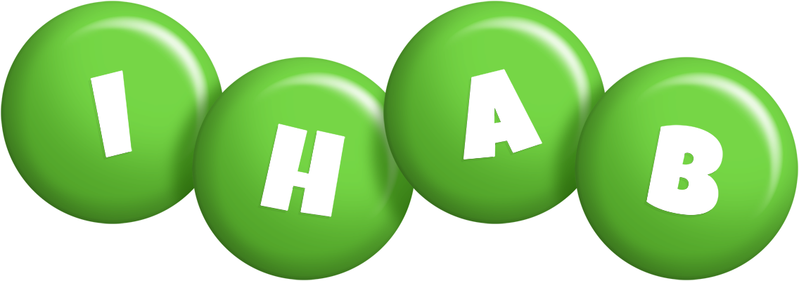 Ihab candy-green logo