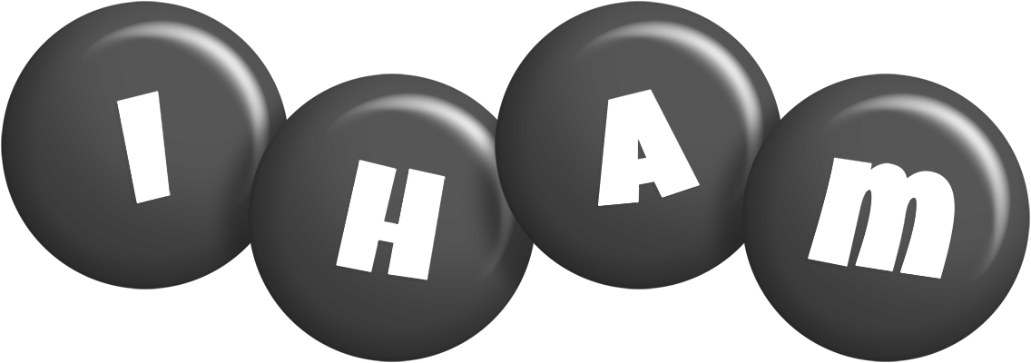 Iham candy-black logo