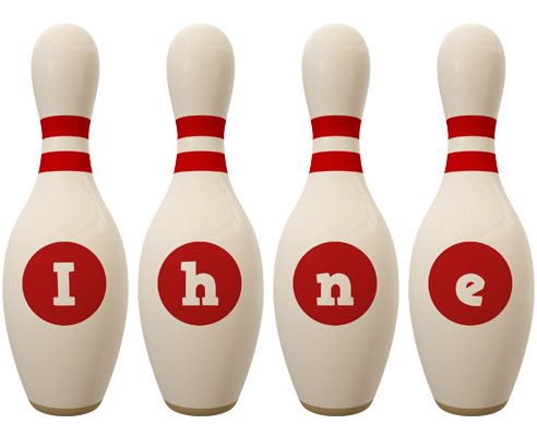 Ihne bowling-pin logo