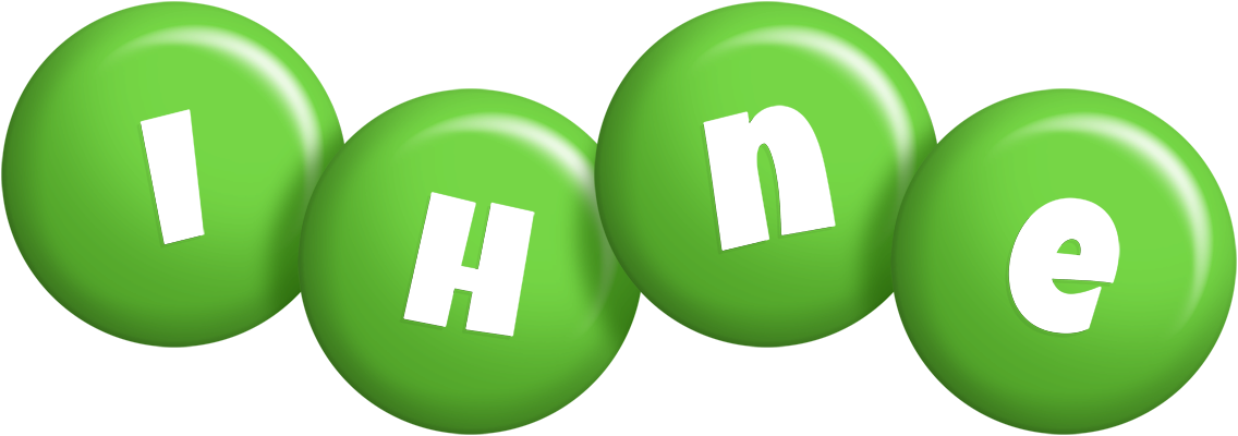 Ihne candy-green logo