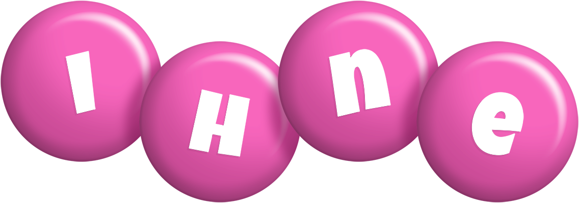 Ihne candy-pink logo