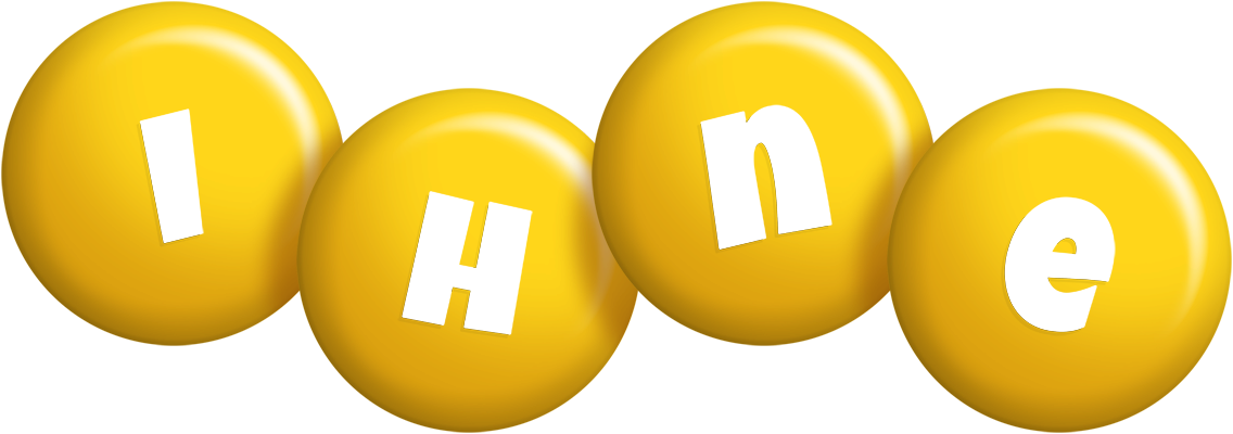 Ihne candy-yellow logo