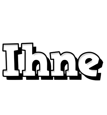 Ihne snowing logo