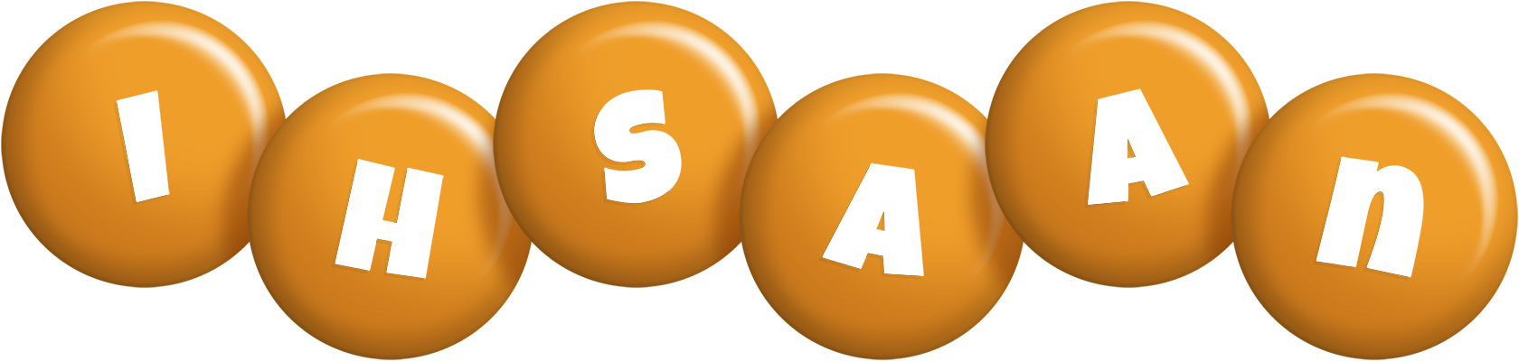 Ihsaan candy-orange logo
