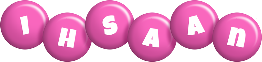 Ihsaan candy-pink logo