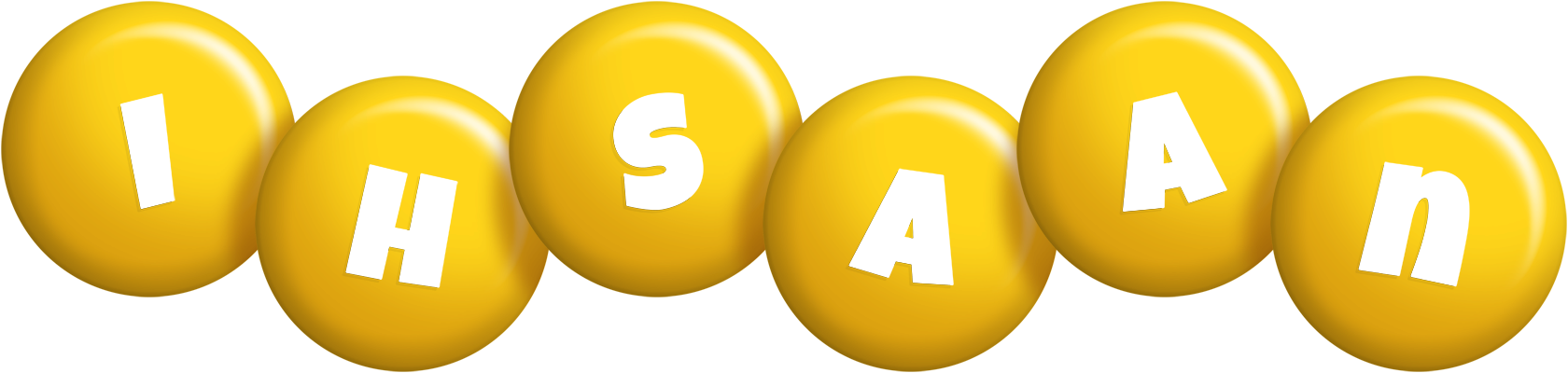 Ihsaan candy-yellow logo