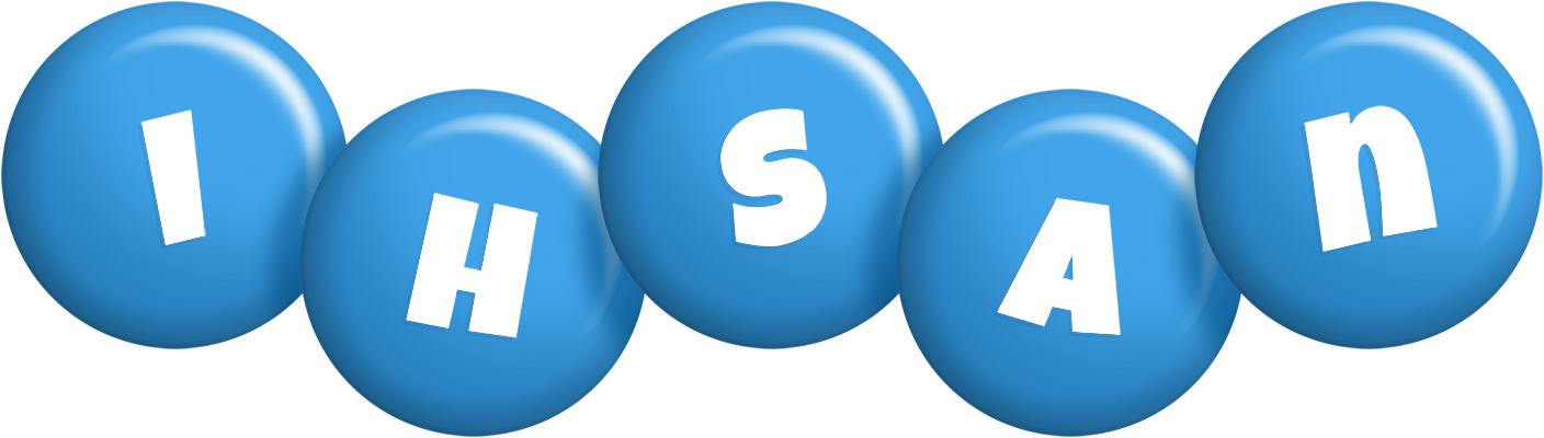 Ihsan candy-blue logo