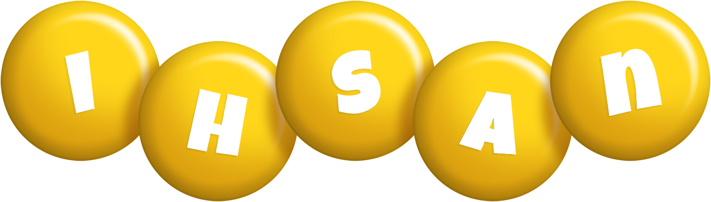 Ihsan candy-yellow logo