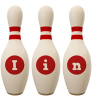 Iin bowling-pin logo