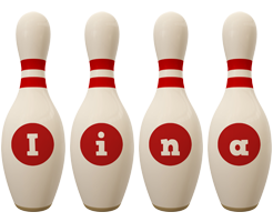 Iina bowling-pin logo