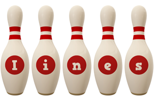 Iines bowling-pin logo