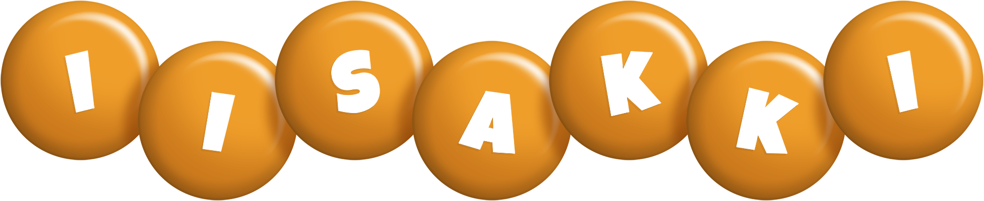 Iisakki candy-orange logo