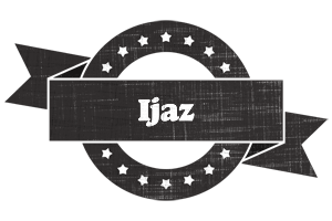 Ijaz grunge logo