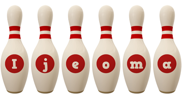 Ijeoma bowling-pin logo