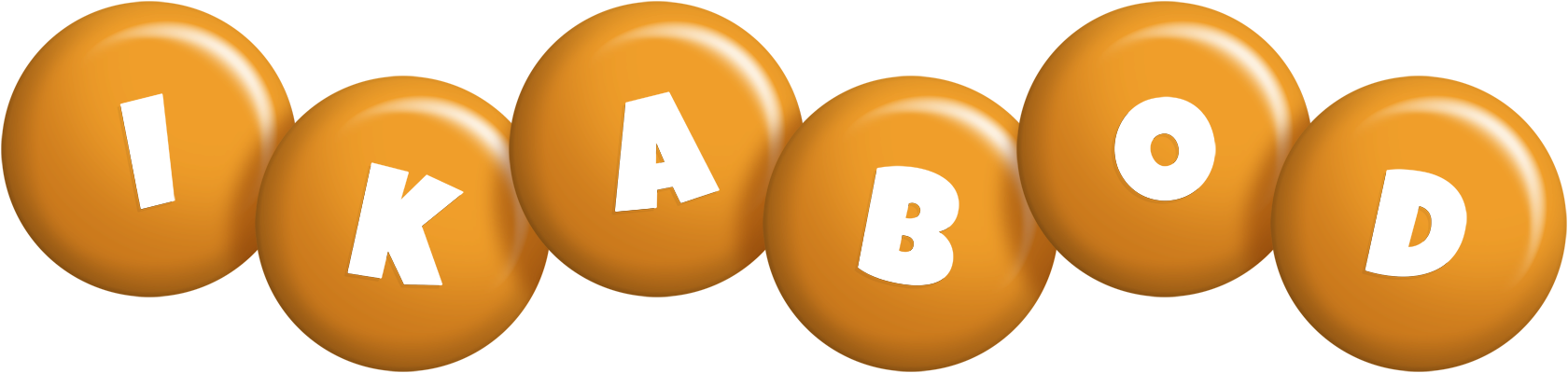 Ikabod candy-orange logo