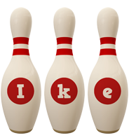 Ike bowling-pin logo