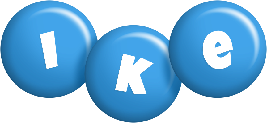 Ike candy-blue logo