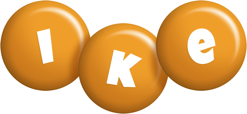 Ike candy-orange logo
