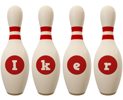 Iker bowling-pin logo