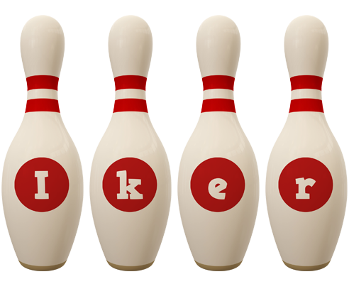 Iker bowling-pin logo