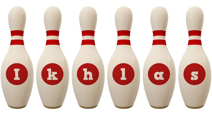 Ikhlas bowling-pin logo