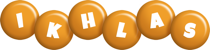 Ikhlas candy-orange logo