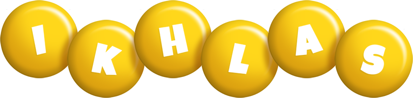 Ikhlas candy-yellow logo