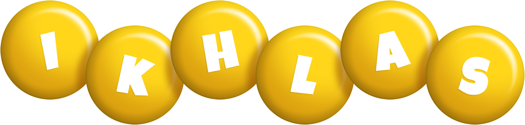 Ikhlas candy-yellow logo