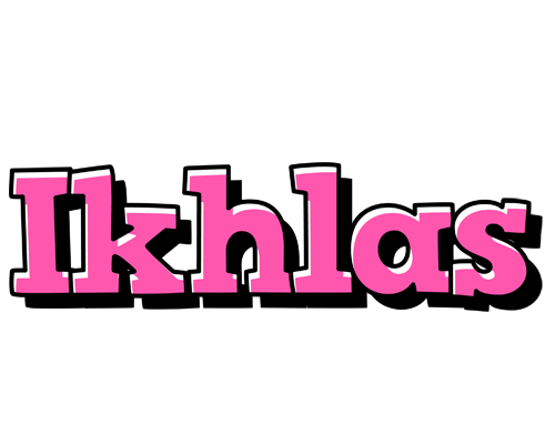 Ikhlas girlish logo