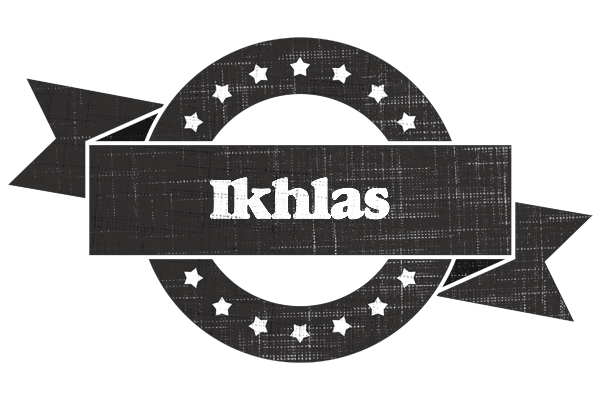 Ikhlas grunge logo