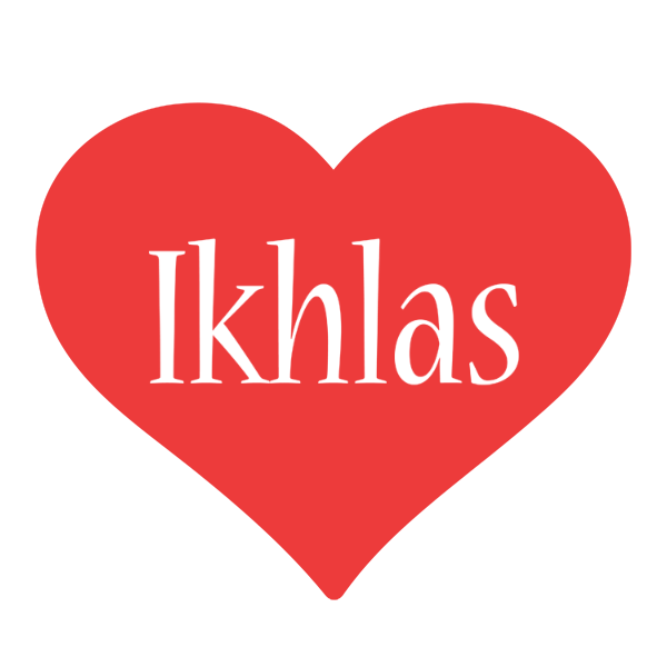 Ikhlas love logo