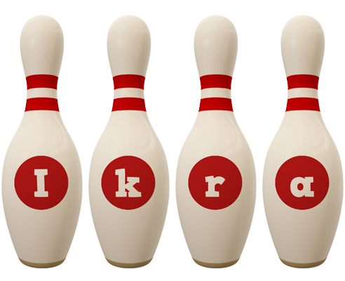 Ikra bowling-pin logo