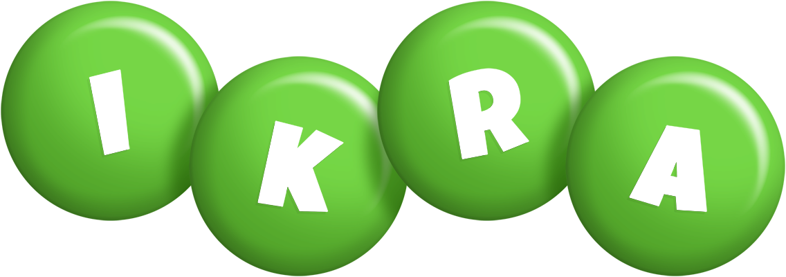 Ikra candy-green logo