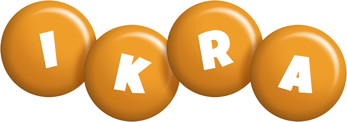 Ikra candy-orange logo