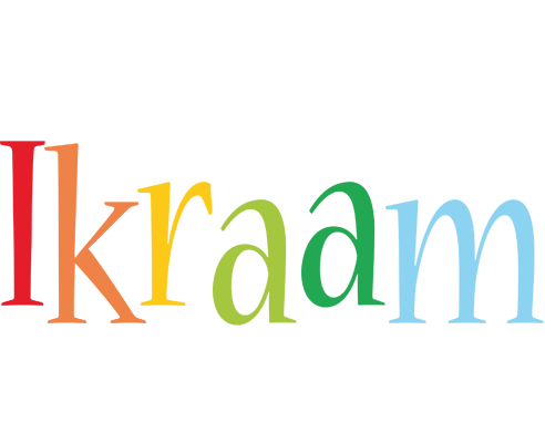 Ikraam birthday logo
