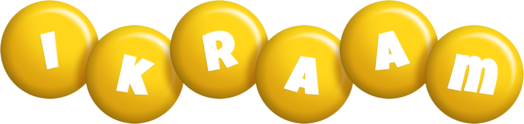 Ikraam candy-yellow logo