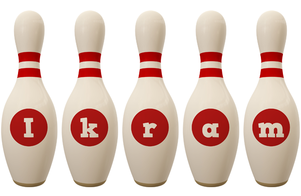 Ikram bowling-pin logo