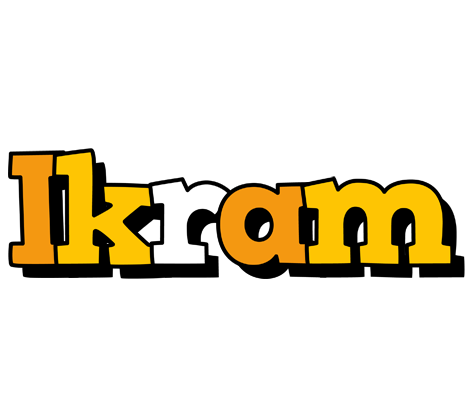 Ikram cartoon logo