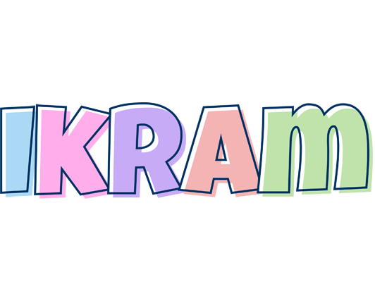 Ikram pastel logo