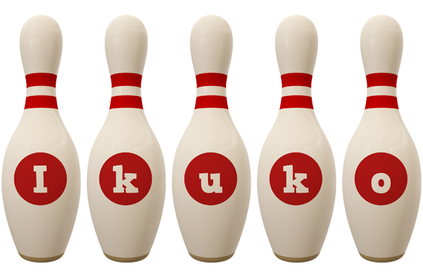 Ikuko bowling-pin logo