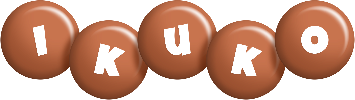 Ikuko candy-brown logo