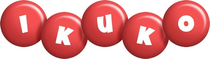 Ikuko candy-red logo