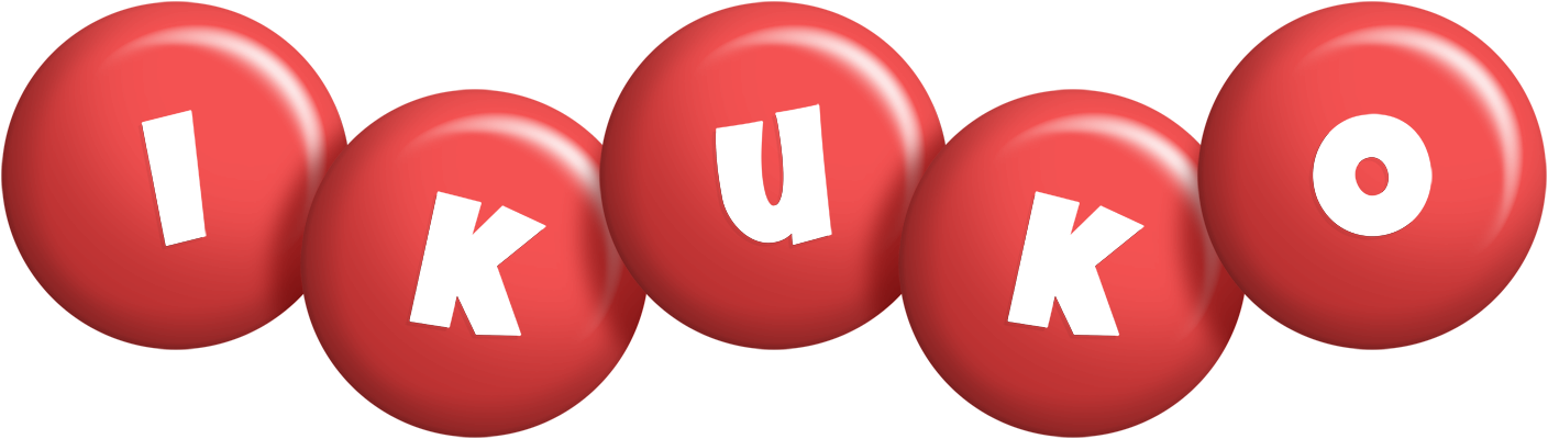 Ikuko candy-red logo