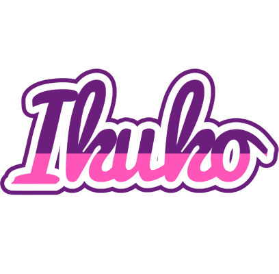 Ikuko cheerful logo
