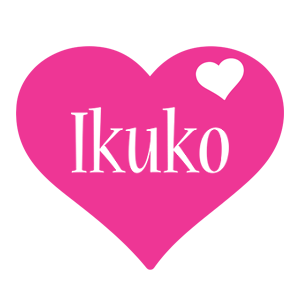 Ikuko love-heart logo