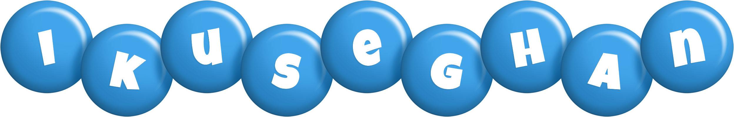 Ikuseghan candy-blue logo
